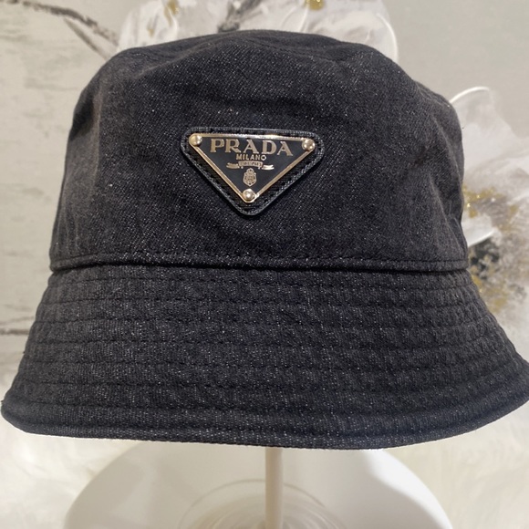 Prada Accessories - Denim Bucket Hat